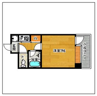ポルグラシア大手門【7階】の間取り