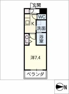 ダ・ヴィンチコート【1階】の間取り