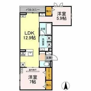Willkommen(ヴィルコメン)【2階】の間取り
