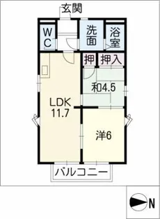 ファミール102【1階】の間取り