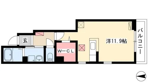 グレイス Ryu【1階】の間取り