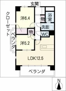 FOREST名城公園【6階】の間取り