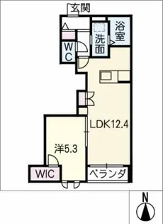 FLEUR CHIEN(フルール シアン)【3階】の間取り