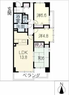 四ッ谷ヒルズ【6階】の間取り