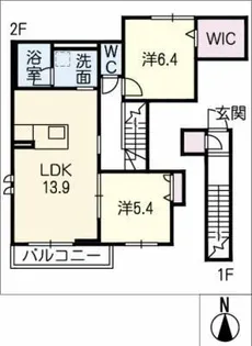 メゾン・ド・59【2階】の間取り