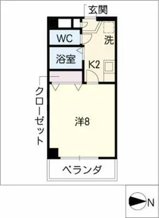 メゾン・ド・アジュール【1階】の間取り