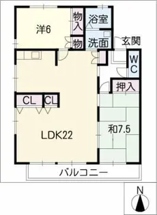 グレイス横吹【2階】の間取り