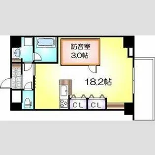 セントフィオーレ松葉【4階】の間取り