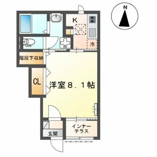 プランドール【1階】の間取り