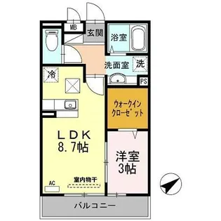 アーク土山【1階】の間取り