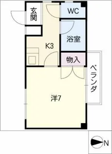 コーポあい【2階】の間取り