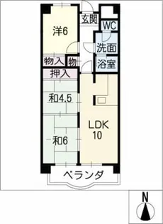 メゾンエイワ【4階】の間取り