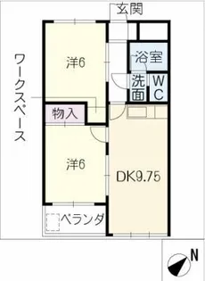 ドミール有松【2階】の間取り