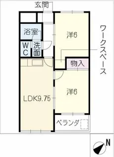ドミール有松【2階】の間取り