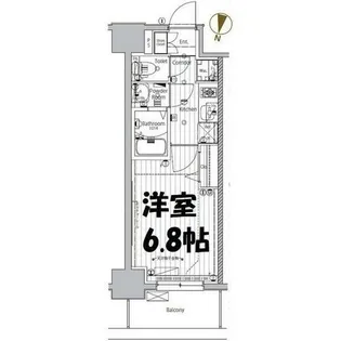 メイクスデザイン名駅南【11階】の間取り