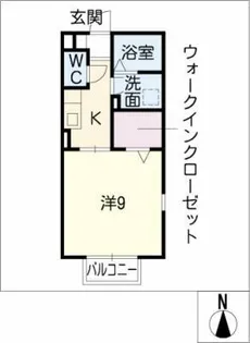 メゾン・ラ・ポール福原【2階】の間取り