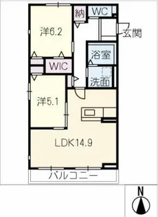 HEIM MAISON庄内通駅東 B棟【2階】の間取り