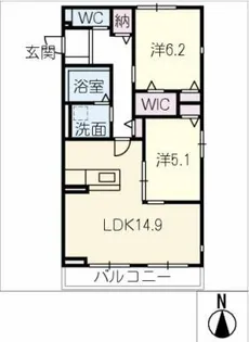 HEIM MAISON庄内通駅東 B棟【2階】の間取り
