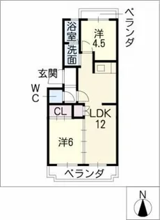 エミネンス名城【3階】の間取り