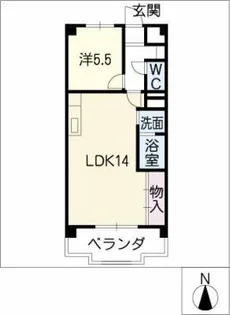 ソフィア東山【5階】の間取り