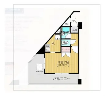ピュアドームプログレッソ天神【801号室】の間取り