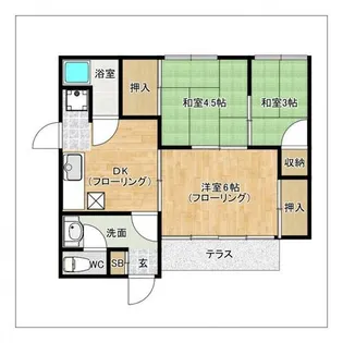福岡県福岡市東区原田2丁目【一戸建】の間取り