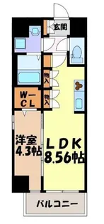 クレストタワー栄【14階】の間取り