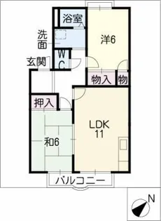 グランドメゾン依佐美D棟【2階】の間取り