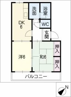 オリオンハイツ【1階】の間取り