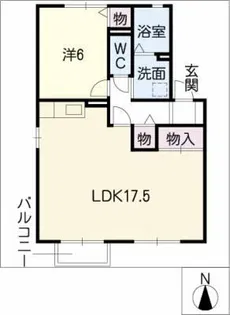 セジュール大崎【2階】の間取り