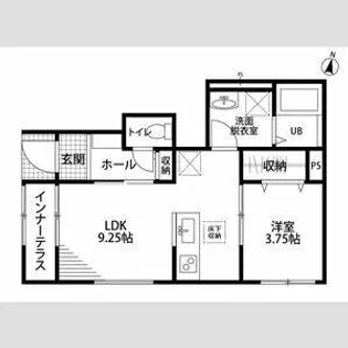 リーブルファイン新舞子Ⅱ【1階】の間取り