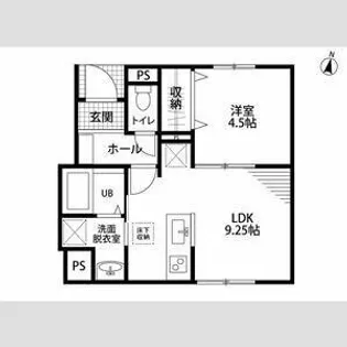 リーブルファイン新舞子Ⅱ【1階】の間取り