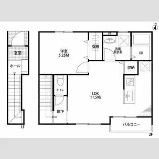 リーブルファイン新舞子Ⅱ【2階】の間取り