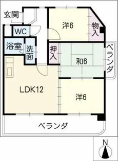 エントピア原【3階】の間取り