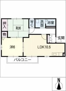 ジェネシスK【1階】の間取り