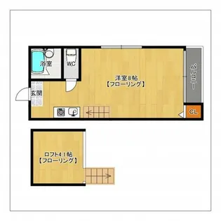 ハーバーヒルズI【202号室】の間取り