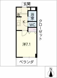 グランドベル【1階】の間取り