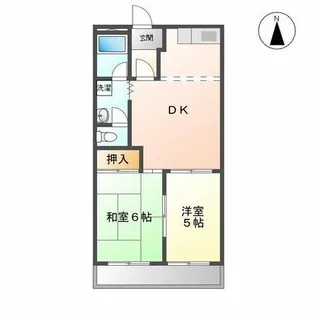 メゾン西ノ宮【203号室】の間取り