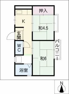 ハイツよしいけ【1階】の間取り