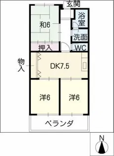 Limpia山池【2階】の間取り