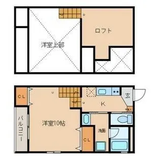 Ms神宮西Ⅰ【1C号室】の間取り