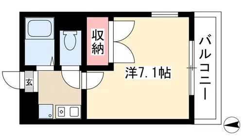 ロイヤル六番【201号室】の間取り