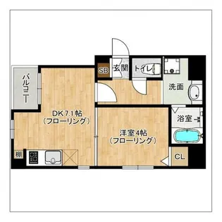 マリアージュ薬院【401号室】の間取り