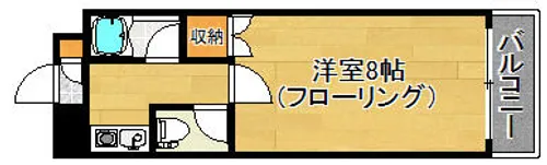 パオハウス今宿【101号室】の間取り