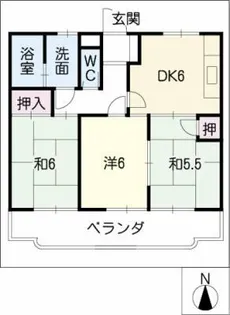 グリーンハイツ新栄【4階】の間取り