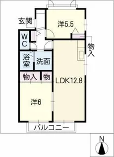 カーサディアス8【1階】の間取り