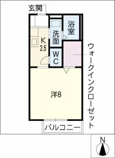 クオリア【2階】の間取り