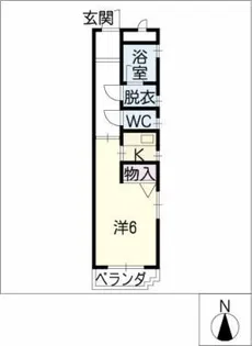 プチコート浅間【4階】の間取り