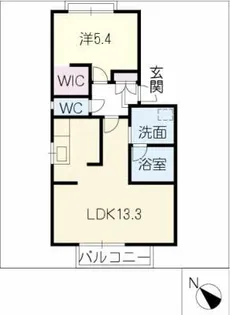 フォーレス羽塚B【2階】の間取り
