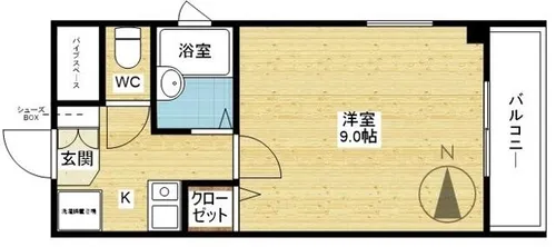 メゾン南江口【3階】の間取り